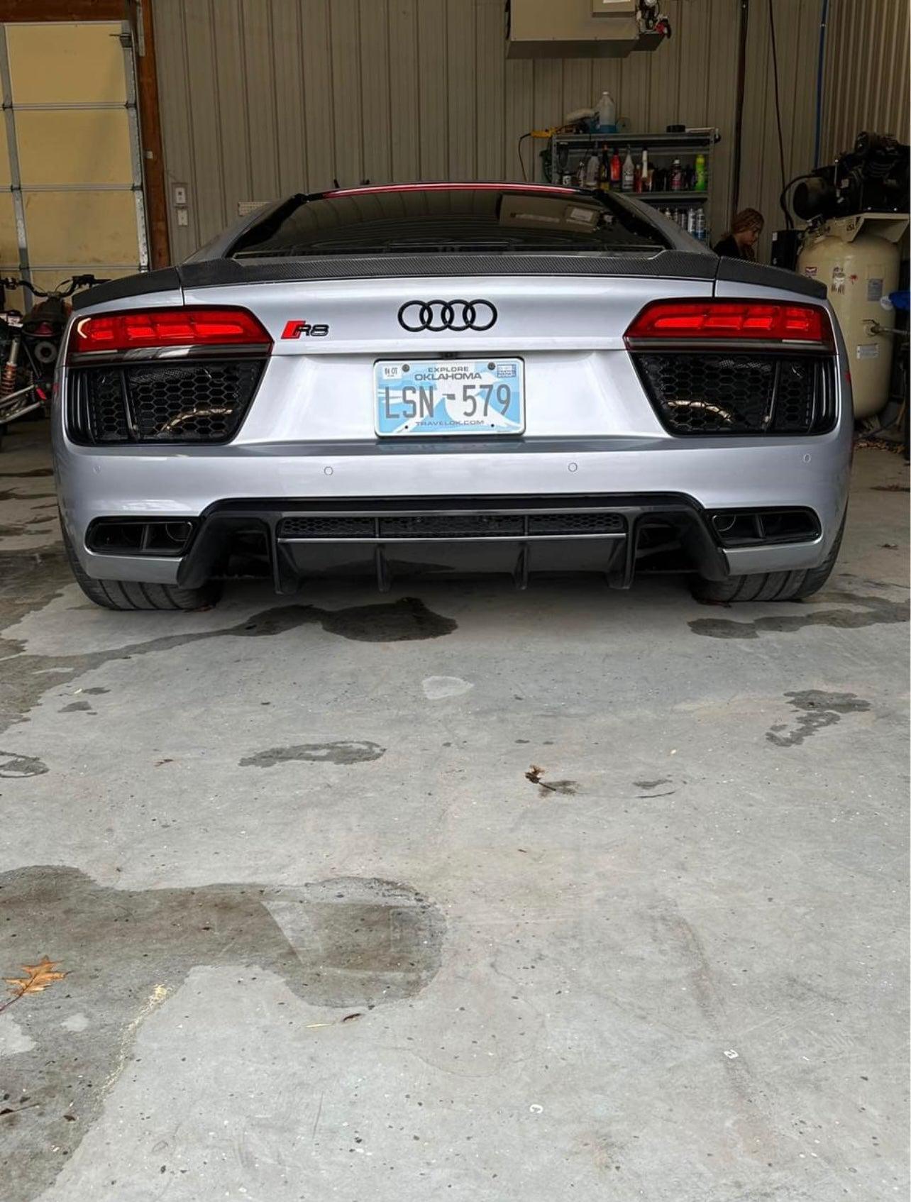 Audi R8 3pc Carbon Fiber Lip Spoiler 2017-2024