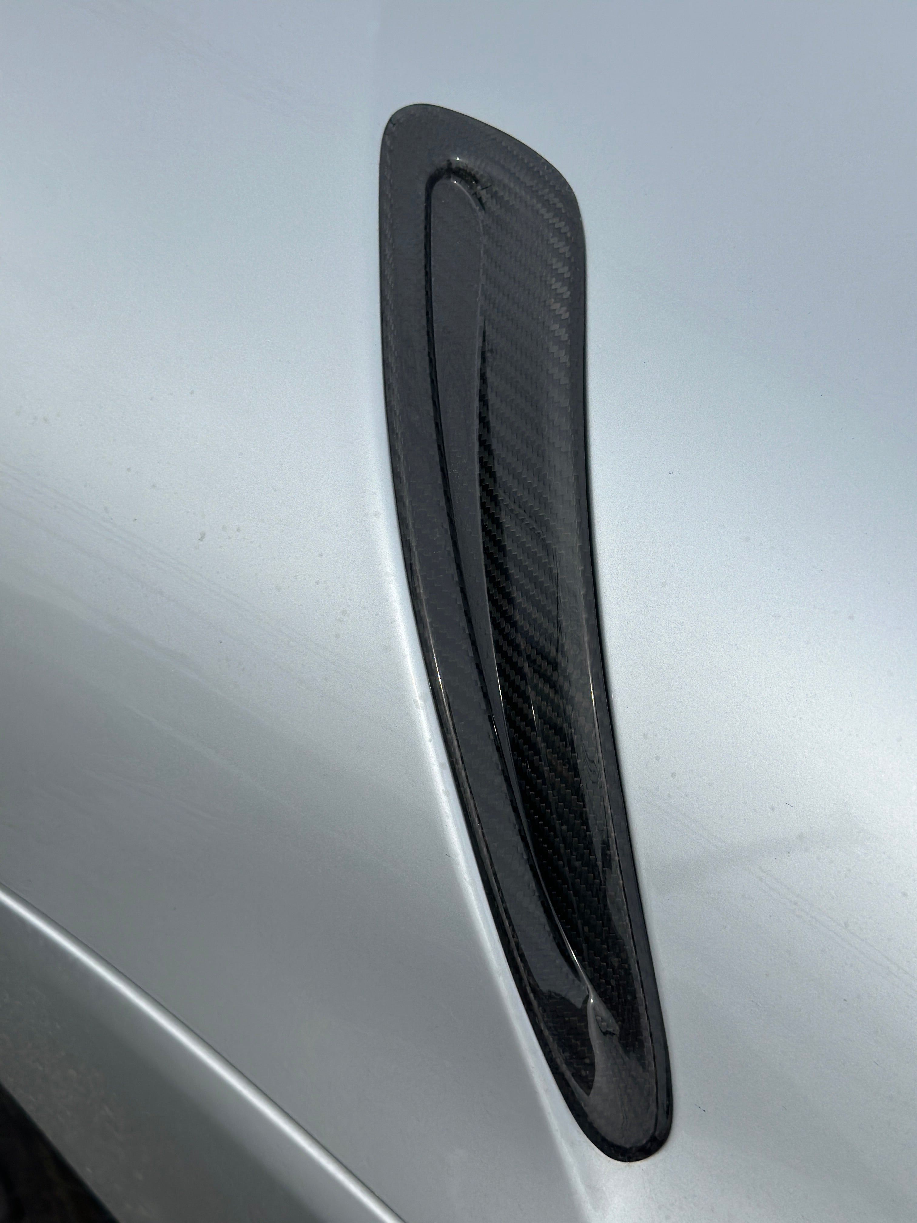 Carbon Fiber Hood Vent Scoop Trims - Toyota A90 Supra