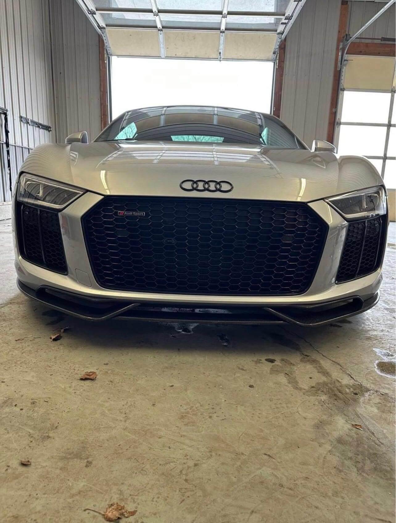 Audi R8 3Pc Artisan Carbon Fiber Front Lip