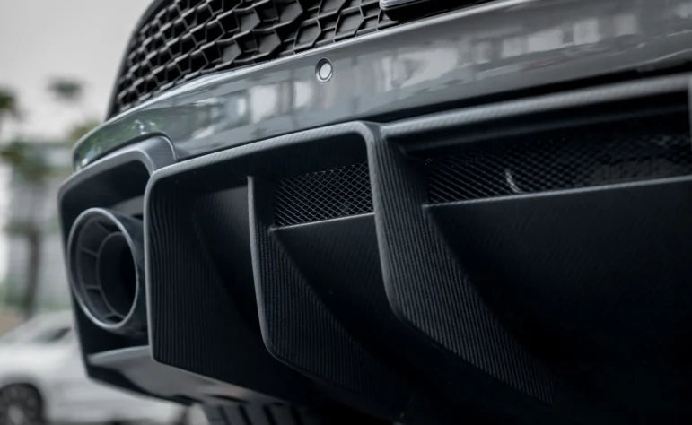 Paktechz Dry Carbon Fiber Rear Diffuser - Audi R8 Gen2 Facelift