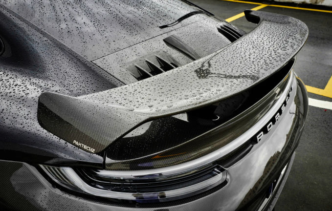 Prepreg Carbon Fiber Engine Lid - Porsche 992 Turbo S