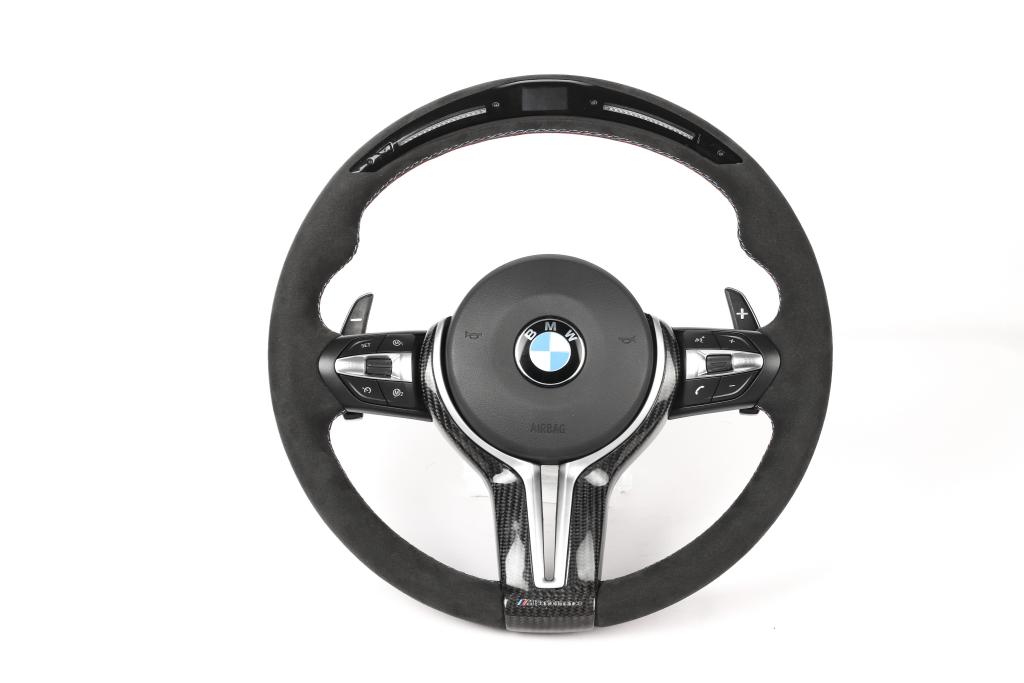 M Performance Carbon Fiber Full Alcantara Steering Wheel w/ LED- BMW F Chassis