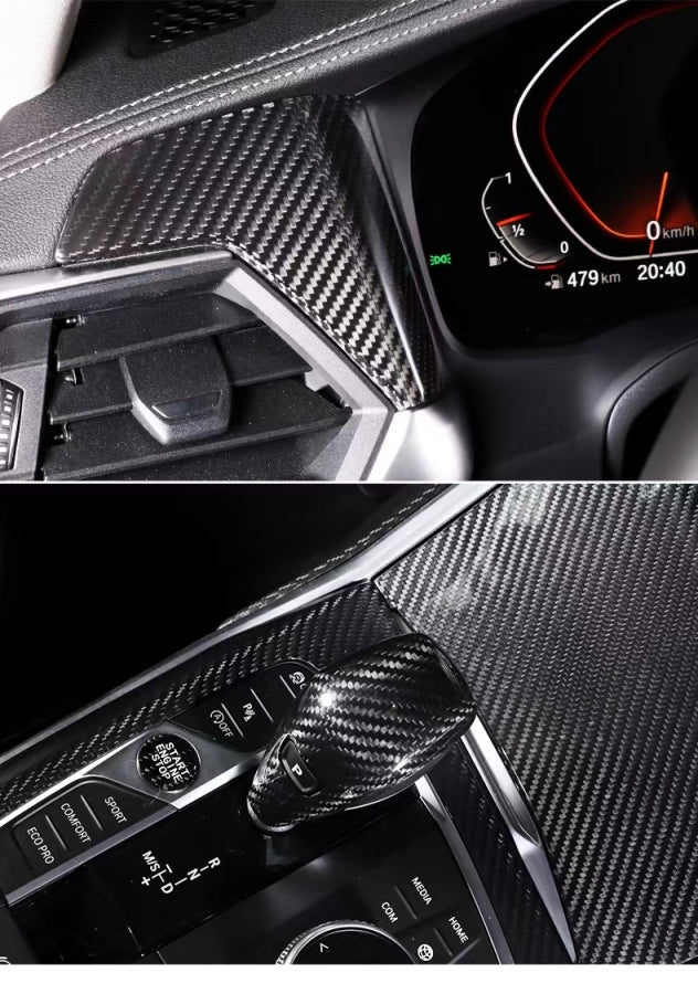 Dry Carbon Fiber Interior Trim Complete Set Panels For BMW G20/G21 3 Series / G22 G23 G26 2020+