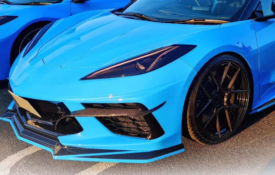 Front Bumper Splitters Fins - Chevrolet Corvette C8 Stingray 2020+