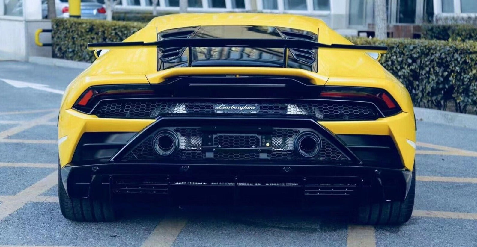 N style Carbon Fiber Rear Trunk Spoiler Wing - Lamborghini Huracan LP580/LP610/EVO