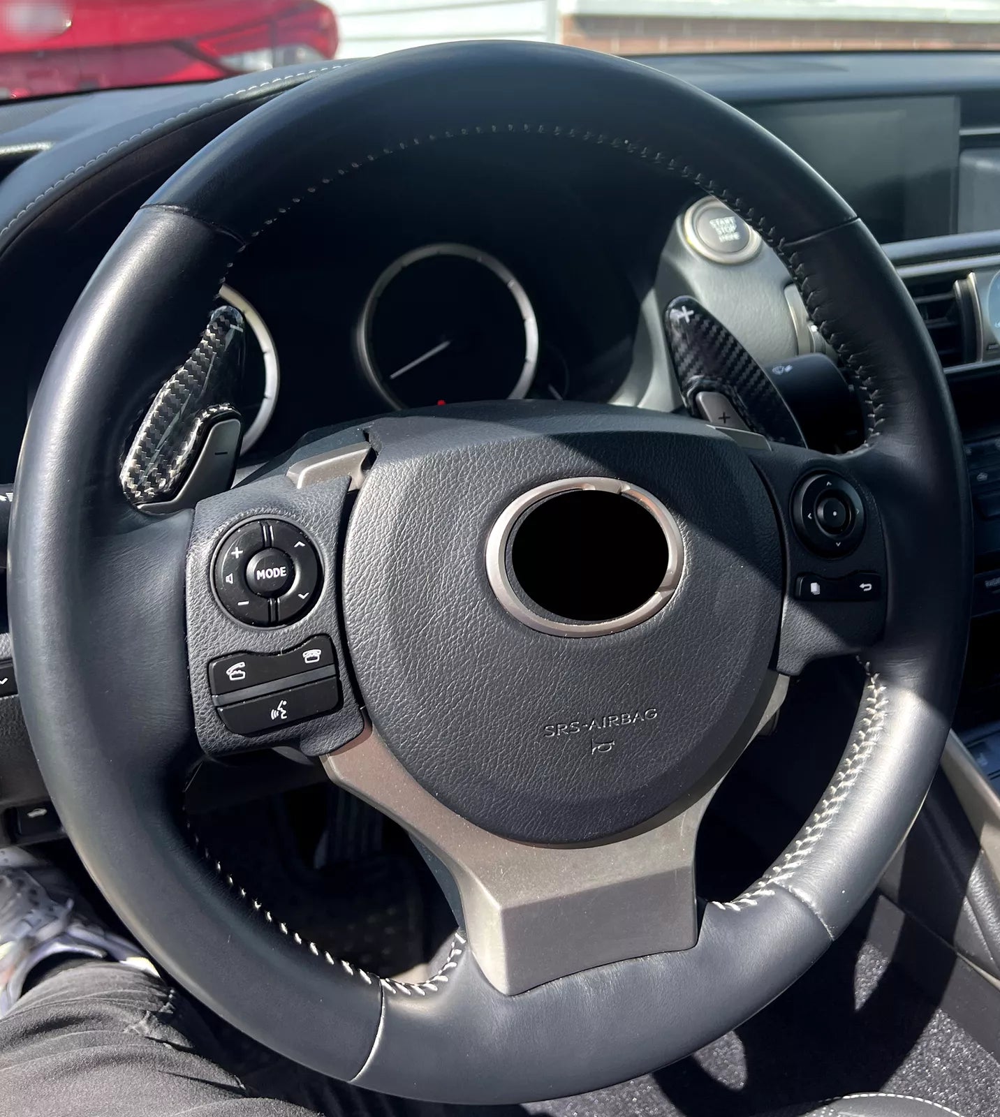 Carbon Fiber Paddle Shifter extensions - Lexus RC IS NX CT
