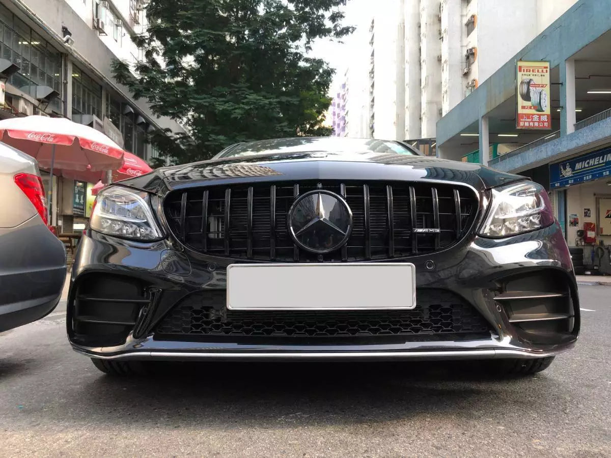 Mercedes Benz Full Black Emblem - Mercedes Benz W205 W212 C300, C43 AMG, E350, E550, E63 AMG