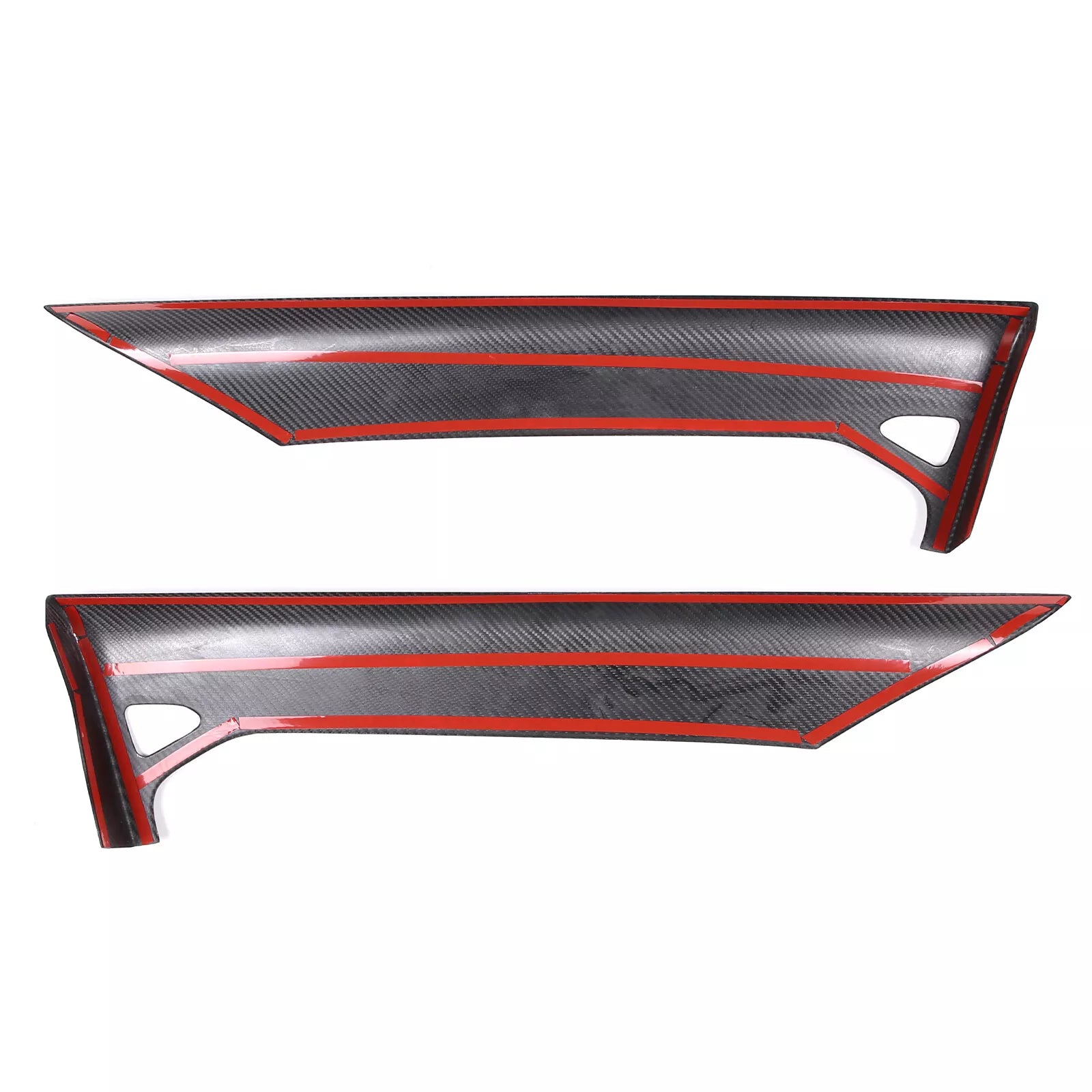 Carbon fiber Interior Door Upper Panel trim Cover - Corvette C8 20-25