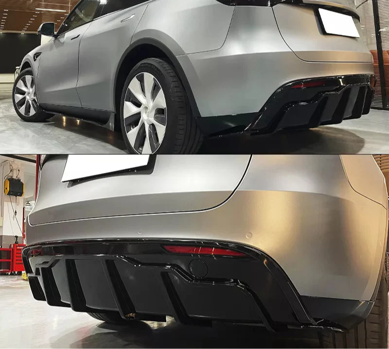 Gloss Black Rear Diffuser V1 - 20-24 Tesla Model Y