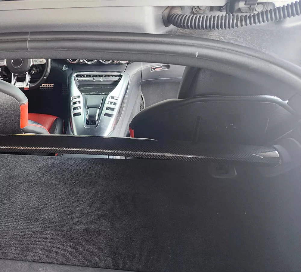 Carbon Fiber Rear Strut Bar Cover Trim - Benz AMG GT GTR GTS 2019-2023