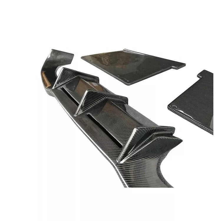MT Style Carbon Fiber Rear diffuser - 2017-2021 BMW F87 M2