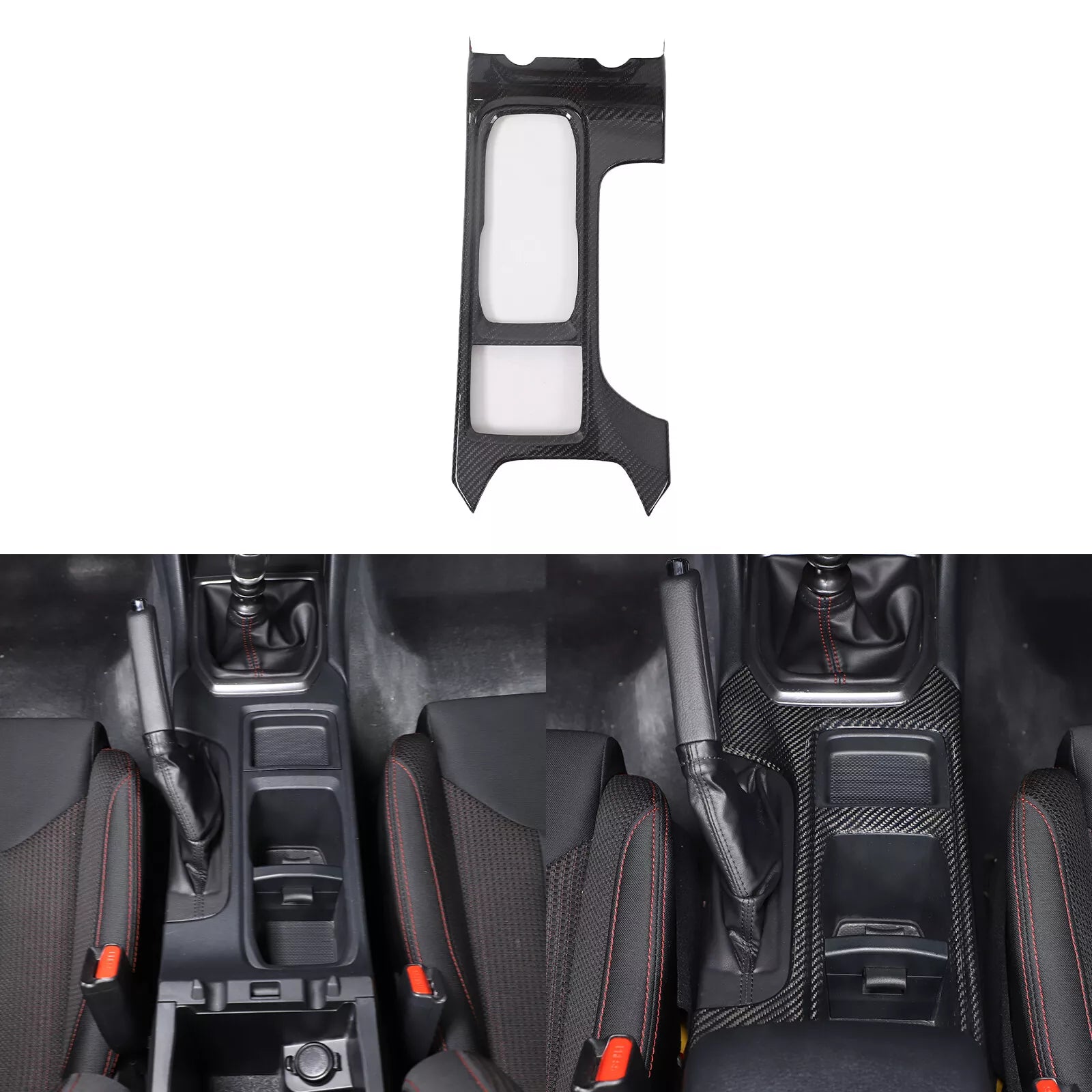 Carbon Fiber Console Gear Shift Panel - Subaru WRX STI VB S4 MT 2022 2024