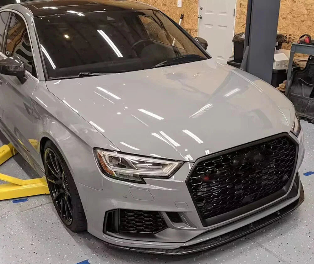 Carbon Fiber Front Splitter Lip - Audi RS3 8V Sedan 2017 - 2019