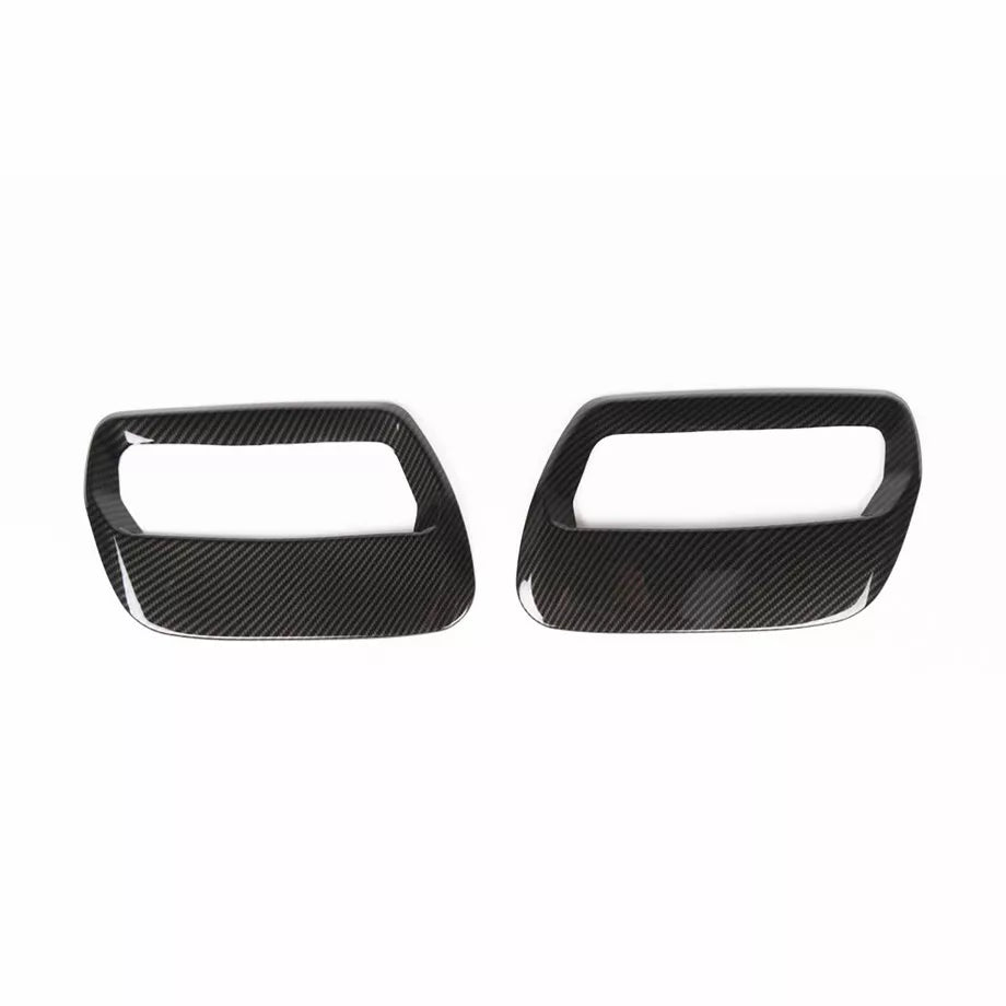 Front Hood Air Vent Carbon Fiber Molding Cover Trim - Ford Mustang 2018-2021
