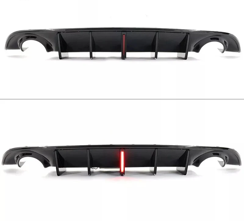 Gloss Black Rear Diffuser w/ LED - 15-23 Dodge Charger