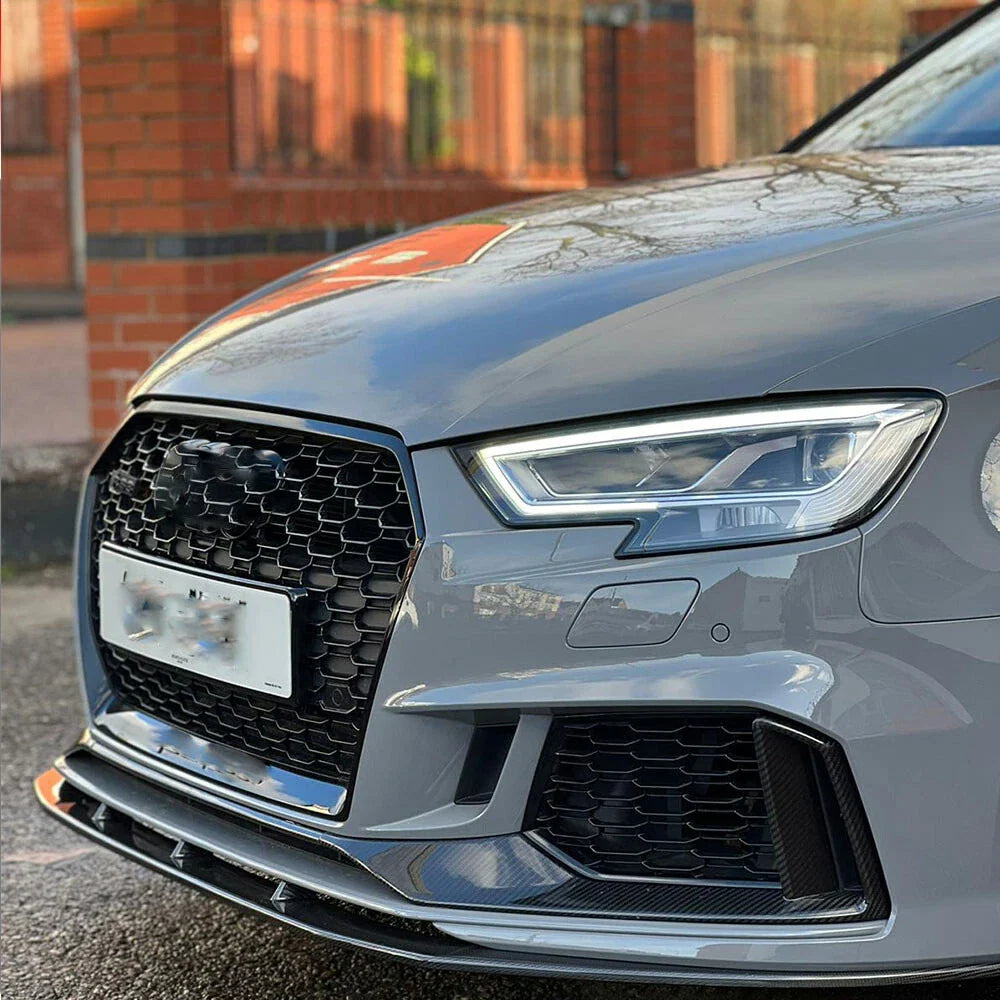 Carbon Fiber Front Splitter Lip - Audi RS3 8V Sedan 2017 - 2019
