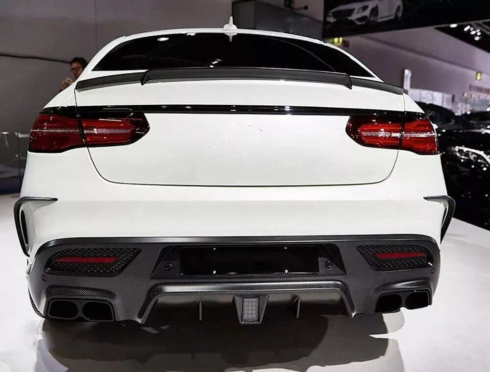 Carbon Rear Bumper Fins Vents Trim - Mercedes Benz C292 Coupe GLE63 GLE43 2015-17