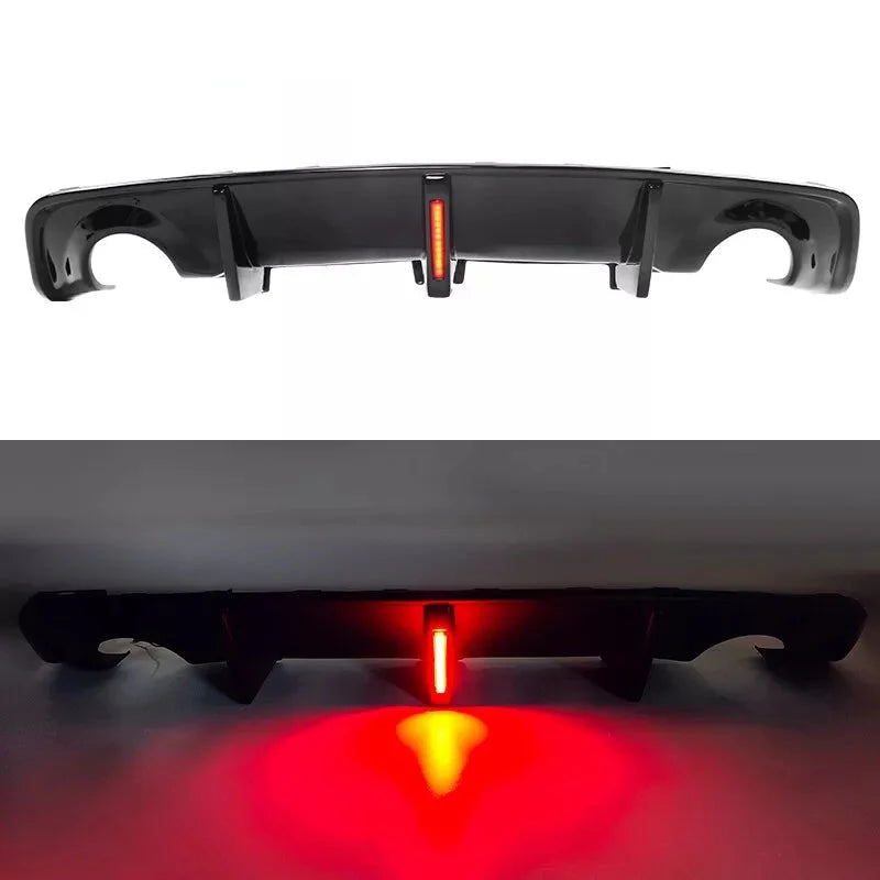 Gloss Black Rear Diffuser W/ Brake Light + Apron Spat - 2020-2023 Charger Widebody