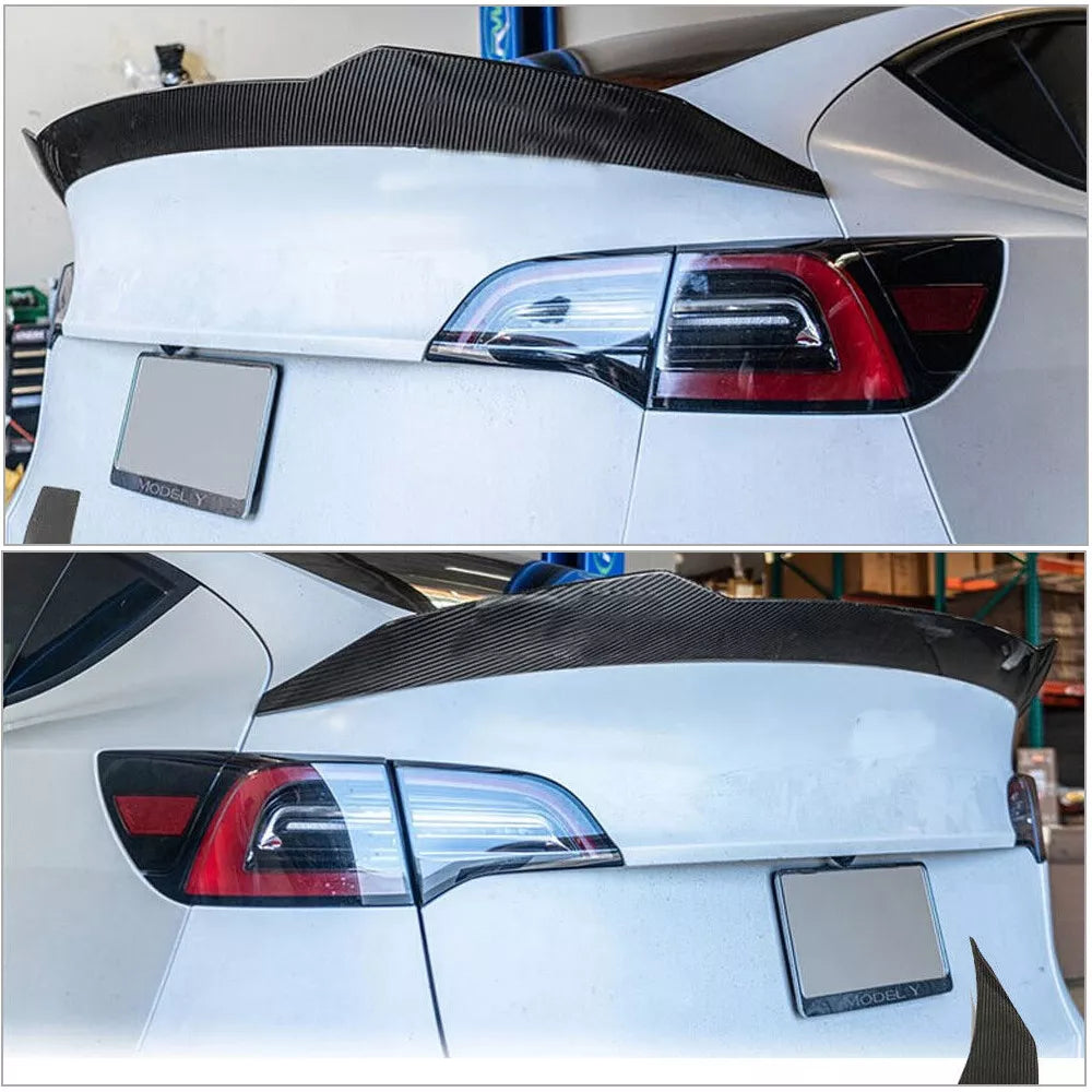 High Kick Carbon Fiber Spoiler - Tesla Model Y 2019-2024