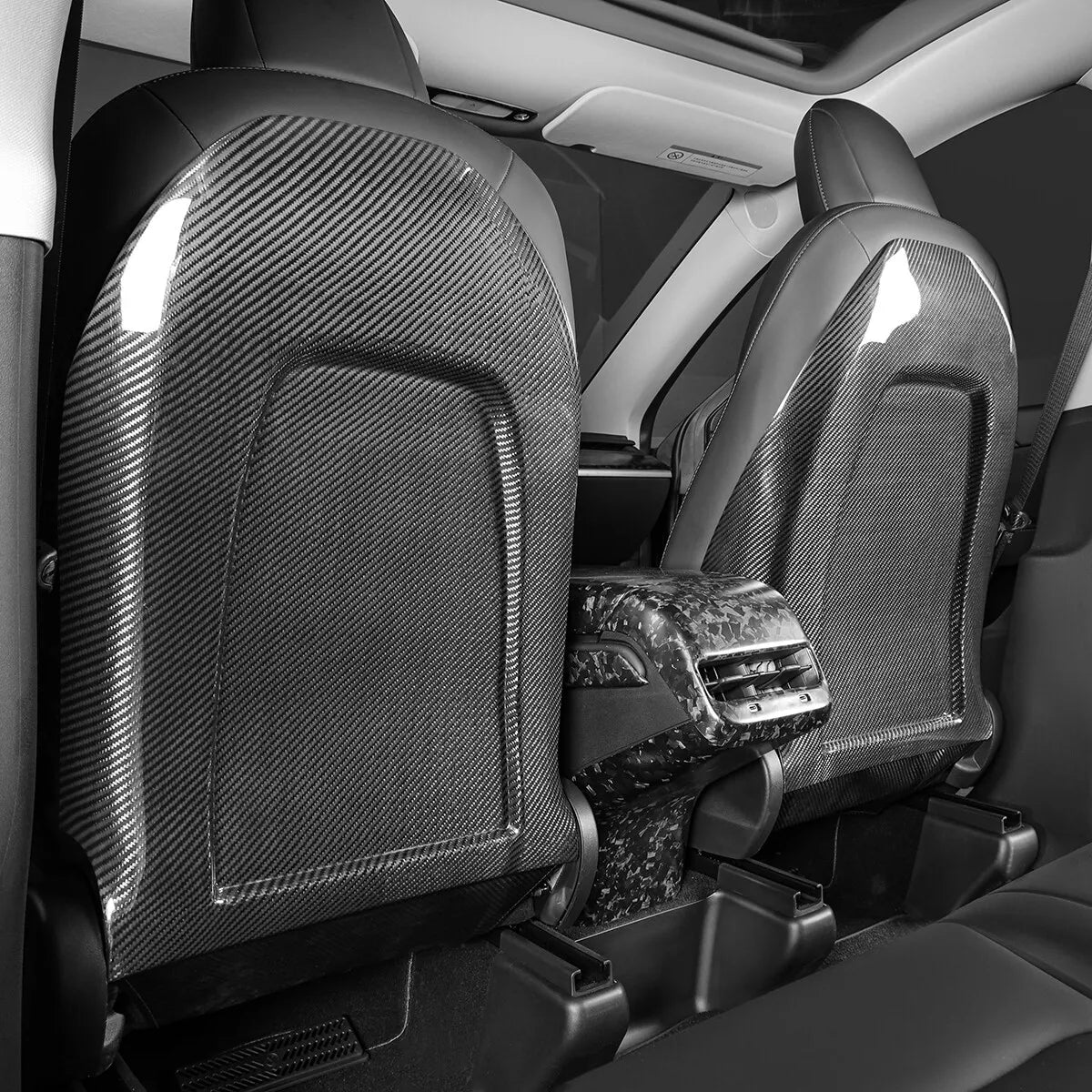Carbon fiber seatback Cover - Tesla Model Y/3