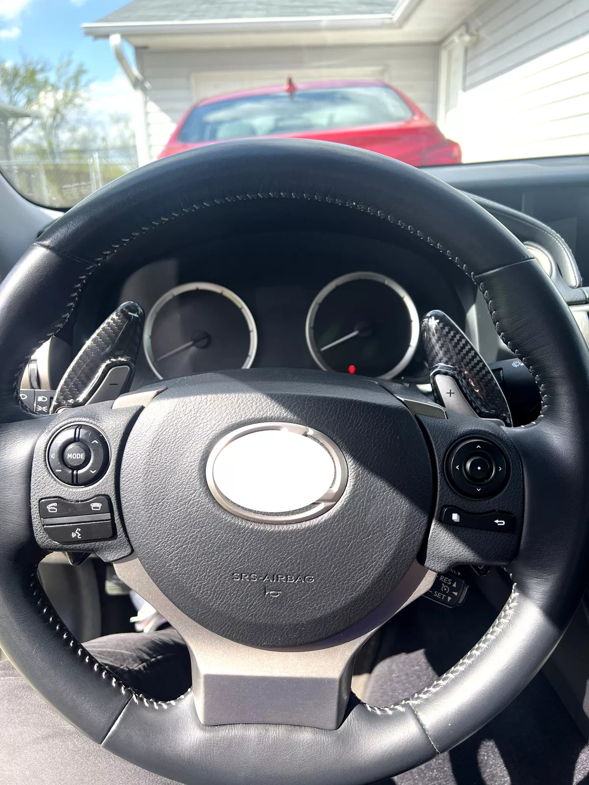 Carbon Fiber Paddle Shifter extensions - Lexus RC IS NX CT