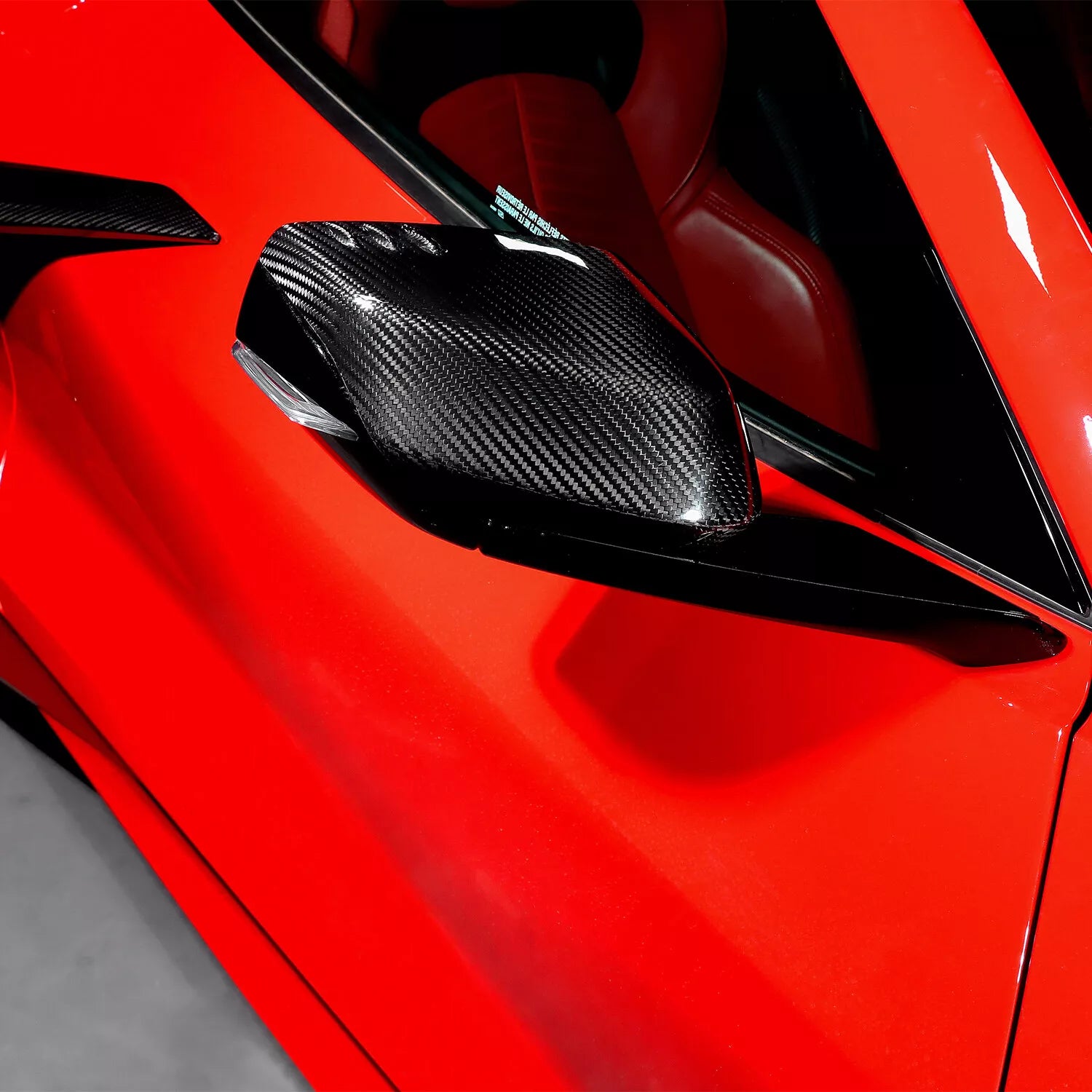 Carbon Fiber Mirror Caps - Corvette C8 20-22