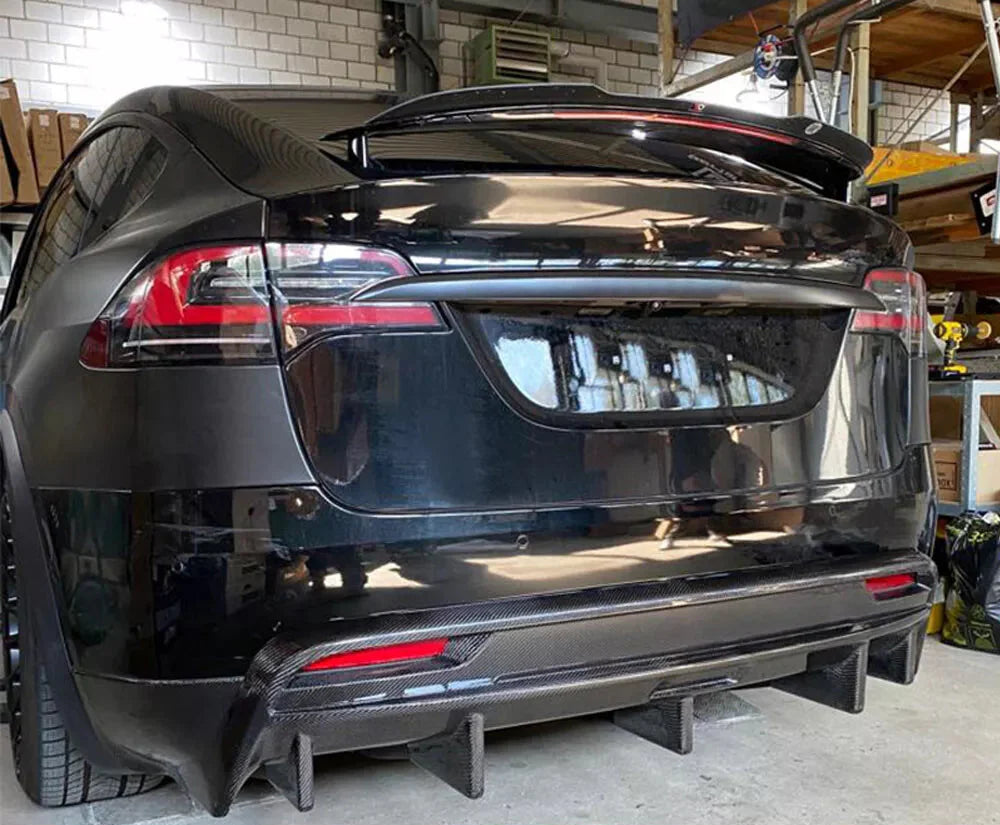 Carbon Fiber Rear Diffuser - Tesla Model X 2016-21