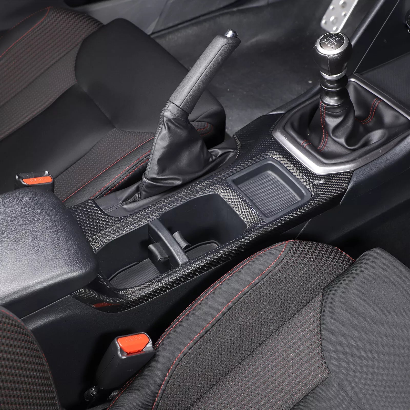 Carbon Fiber Console Gear Shift Panel - Subaru WRX STI VB S4 MT 2022 2024