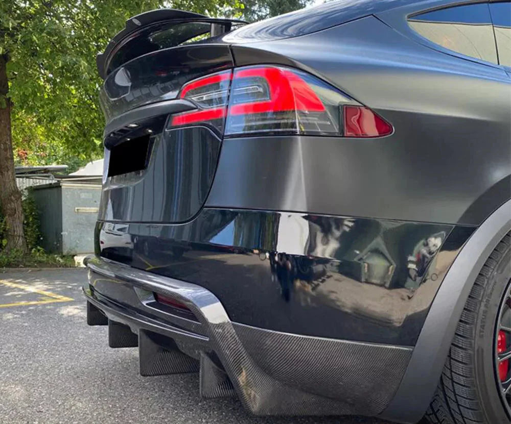 Carbon Fiber Rear Diffuser - Tesla Model X 2016-21