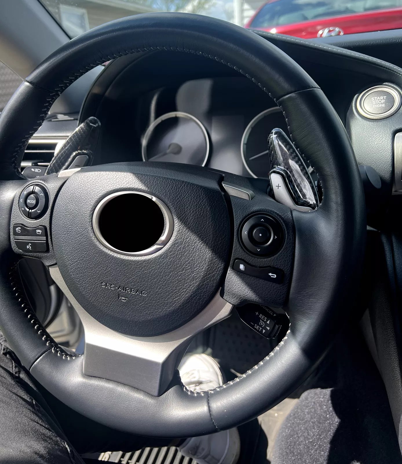 Carbon Fiber Paddle Shifter extensions - Lexus RC IS NX CT