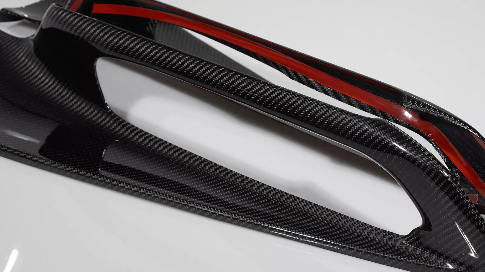 Carbon Fiber Black Inner Door Panel Armrest Cover - Corvette C8 2020-UP