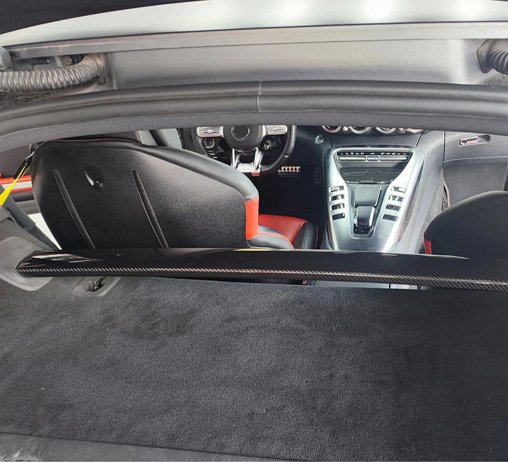 Carbon Fiber Rear Strut Bar Cover Trim - Benz AMG GT GTR GTS 2019-2023