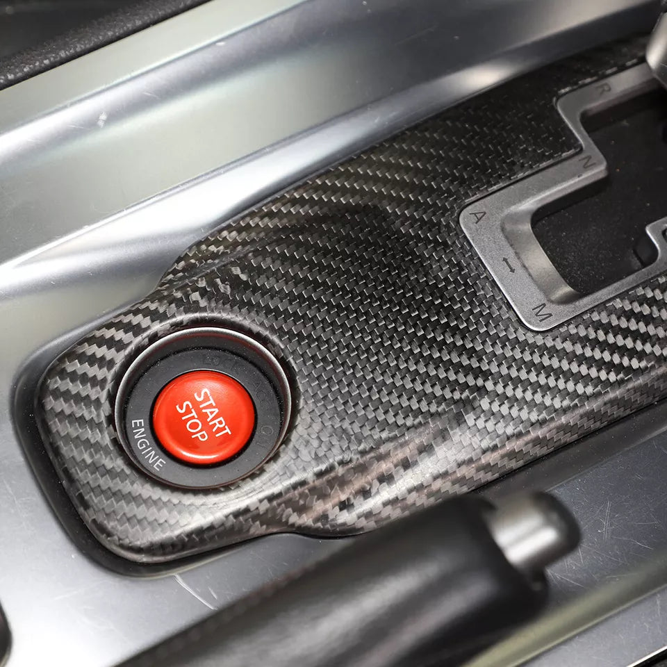 Carbon Fiber interior Central Control Gear Shift Panel Trim - Nissan GTR R35