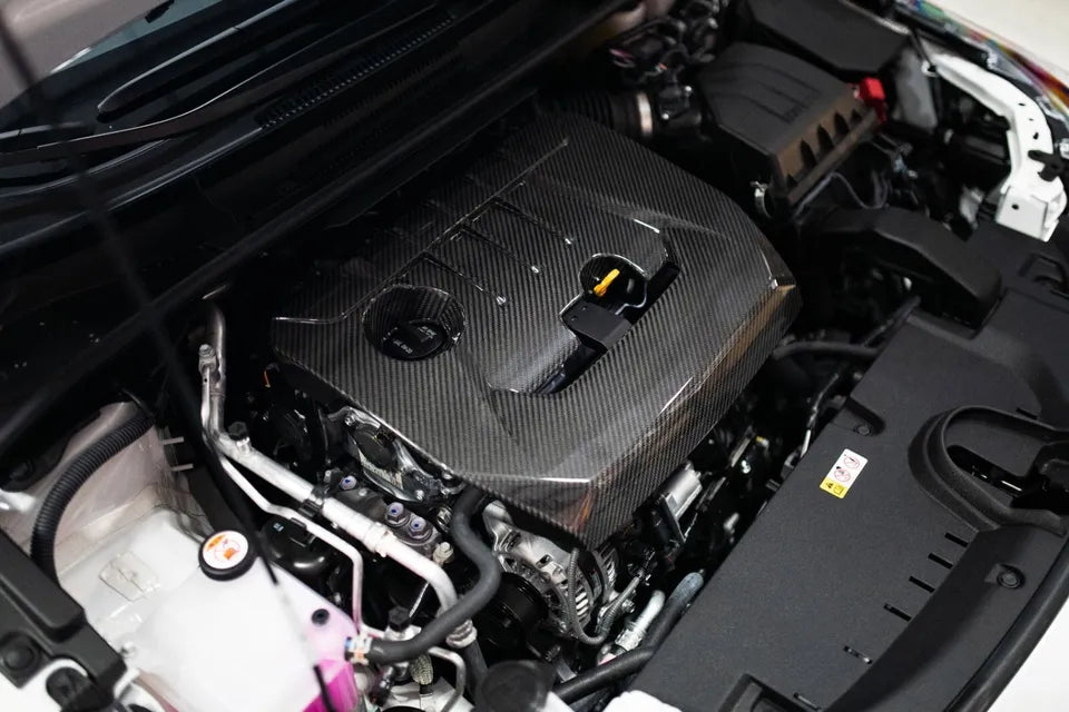 Gloss Carbon Fiber Engine Cover - Toyota GR Corolla