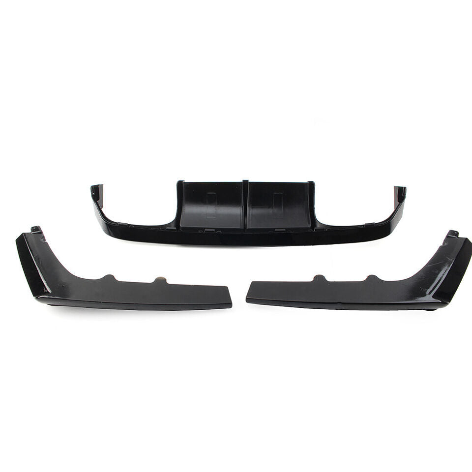 ABS Gloss Black V Style Rear Bumper Diffuser W/LED Brakelight - BMW M3/M4 F80/F82/F83 2015-2020