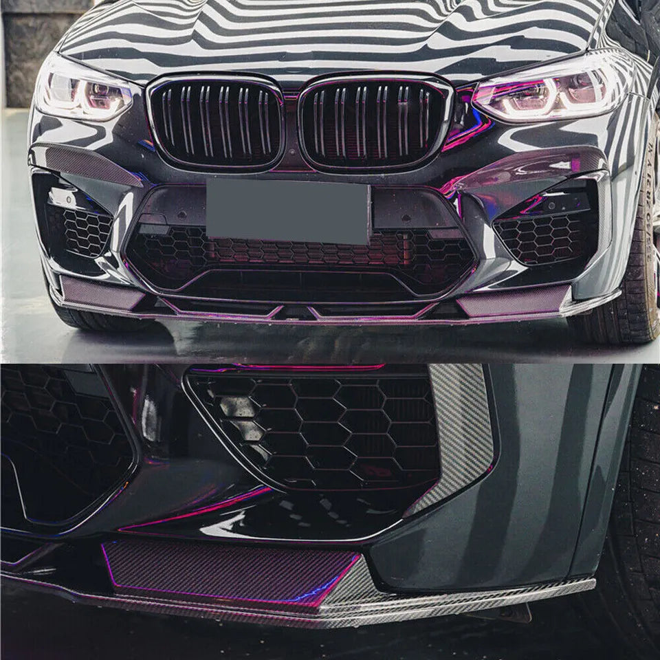 Carbon Front Bumper Lip Splitter - BMW F97 X3M F98 X4M 2019-2023