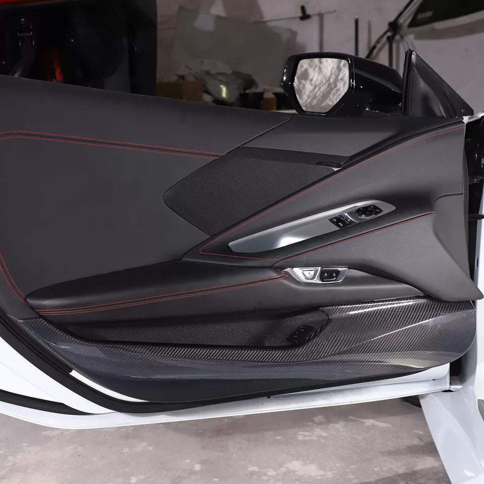 Carbon Fiber/ABS Car Door Anti Kick Panel Cover V2 - Corvette C8 2020-2024