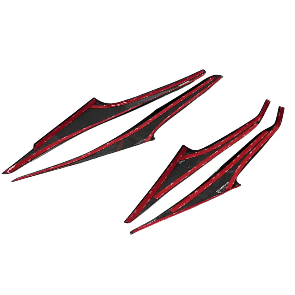 Carbon Fiber Door Panel Interior Cover Trim - Lexus IS300 350 500 F Sport 2021-2024