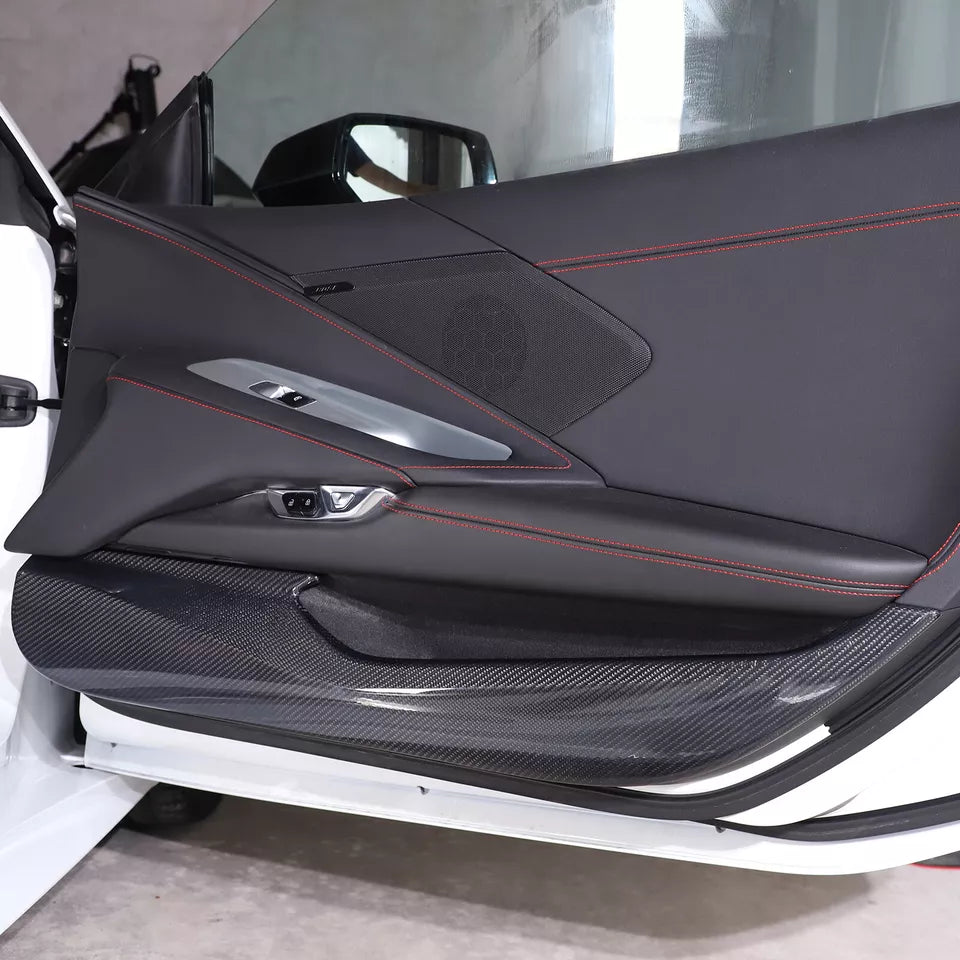 Carbon Fiber/ABS Car Door Anti Kick Panel Cover V2 - Corvette C8 2020-2024
