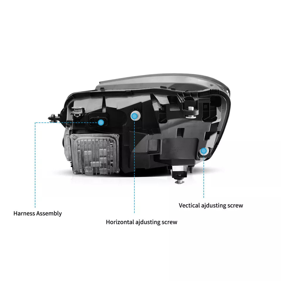 2018+ OEM Style Full LED Head Lights - 2014-17 Mercedes Benz S Class