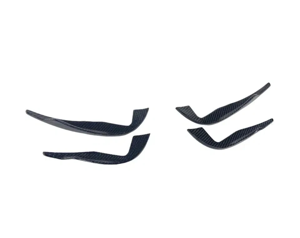 Audi TTRS Carbon Fiber 4 PC Front Canards