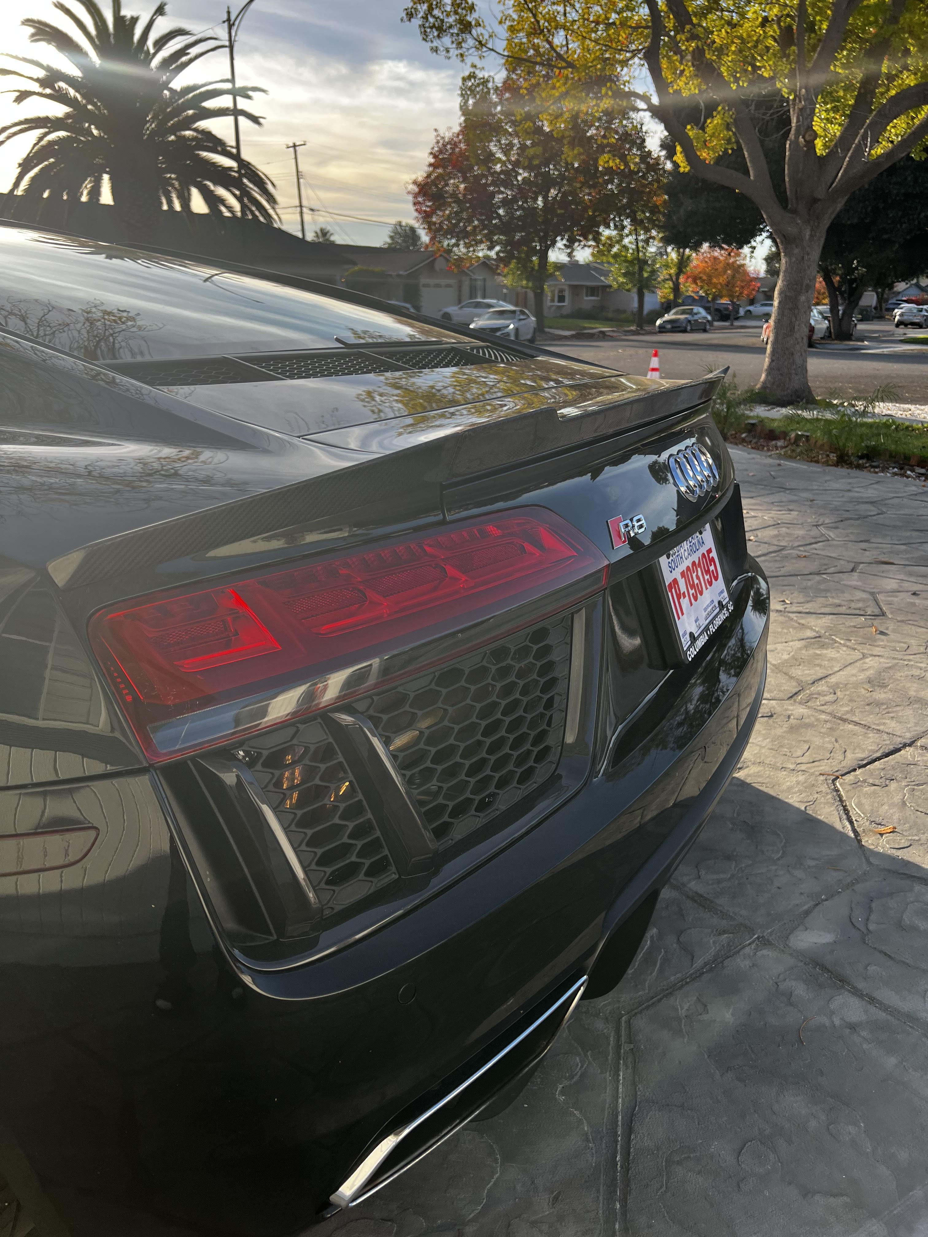 Audi R8 3pc Carbon Fiber Lip Spoiler 2017-2024