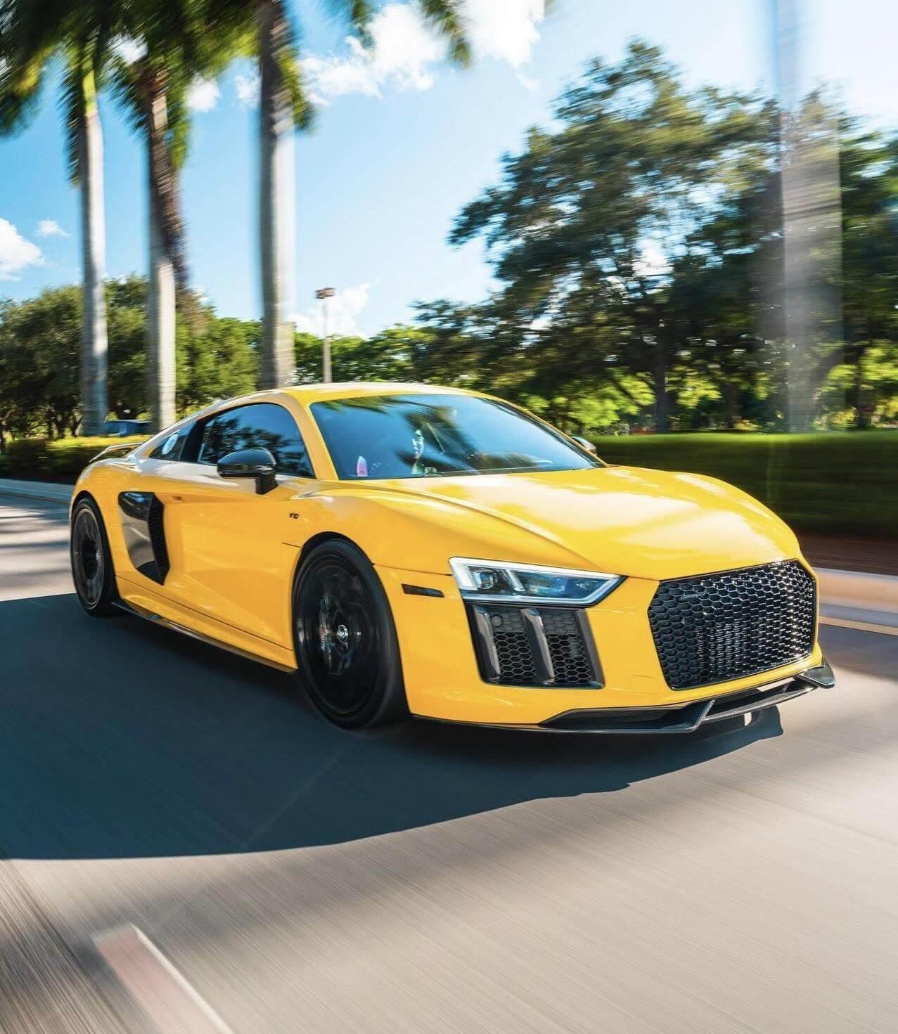 Audi R8 3Pc Artisan Carbon Fiber Front Lip