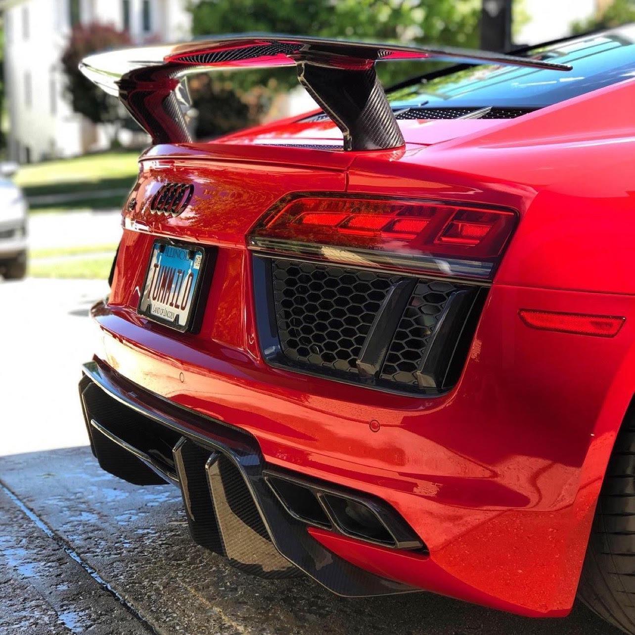 Audi R8 Aggressive Artisan Carbon Fiber Rear Diffuser