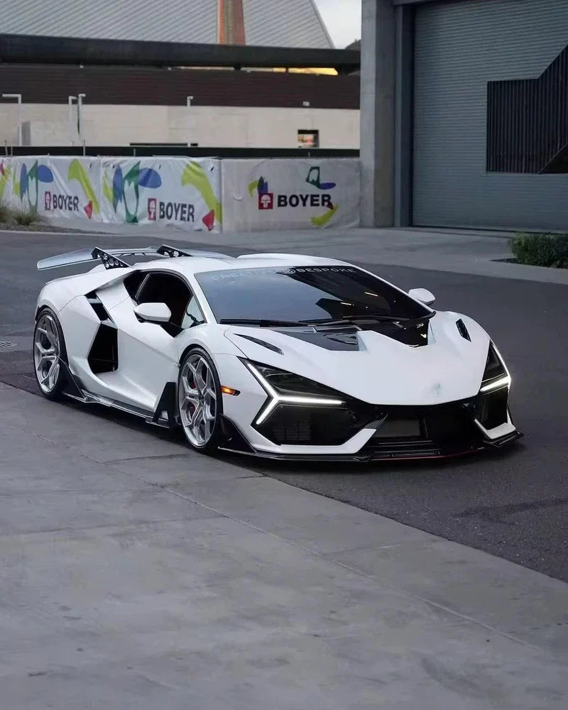 Carbon Fiber Dk Style Front Hood Bonnet Cover - Lamborghini Revuelto