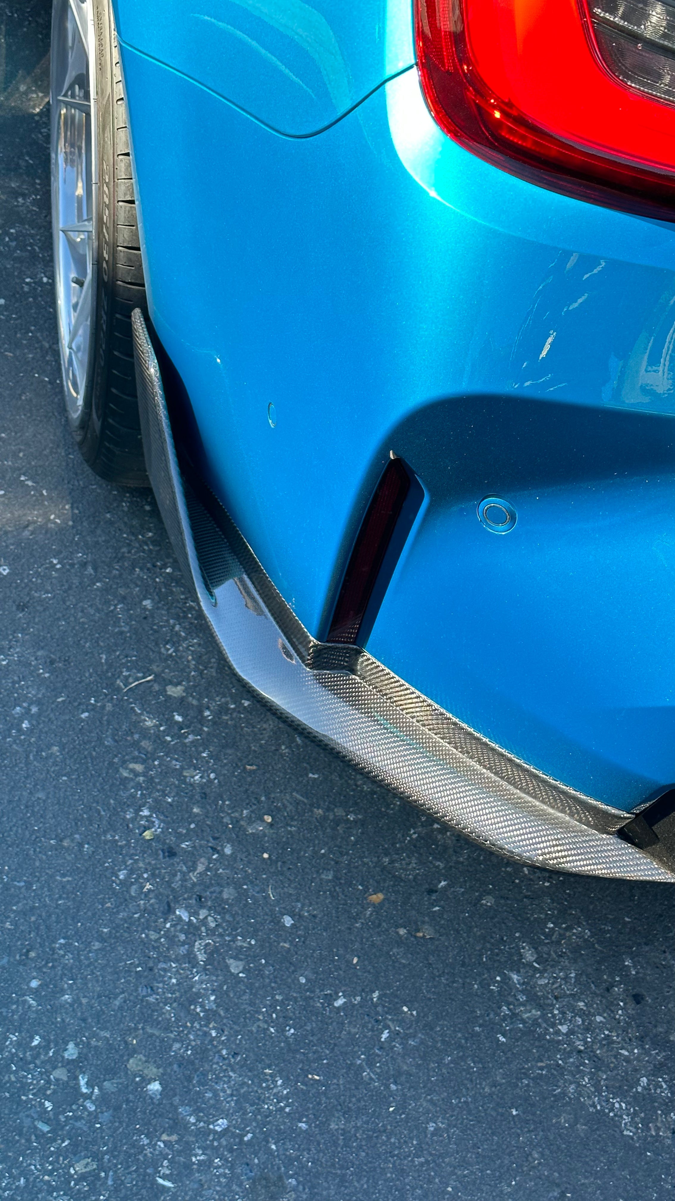 M Performance Style Carbon Fiber Rear Canard Splitters - BMW G80 M3 & G82 / G83 M4