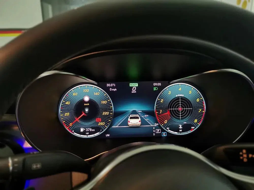 Mercedes Benz W205 C-Class & X253 GLC-Class Digital Cluster Plug& Play