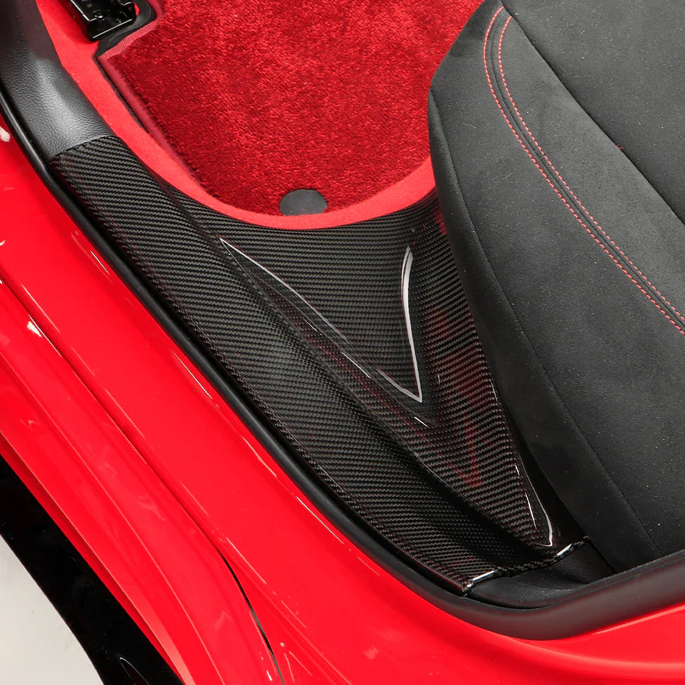 Carbon Fiber Front/Rear Car Door Sill Trim Set - 11th Civic Type R FL5