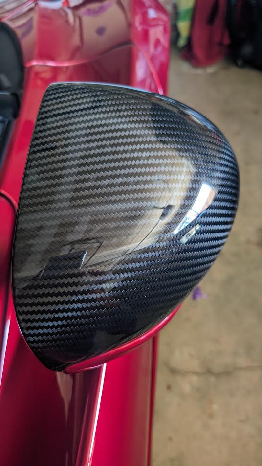 Dry Carbon Fiber Side Mirror Cover Cap - McLaren 540C/570S/650S/675LT/720S/GT