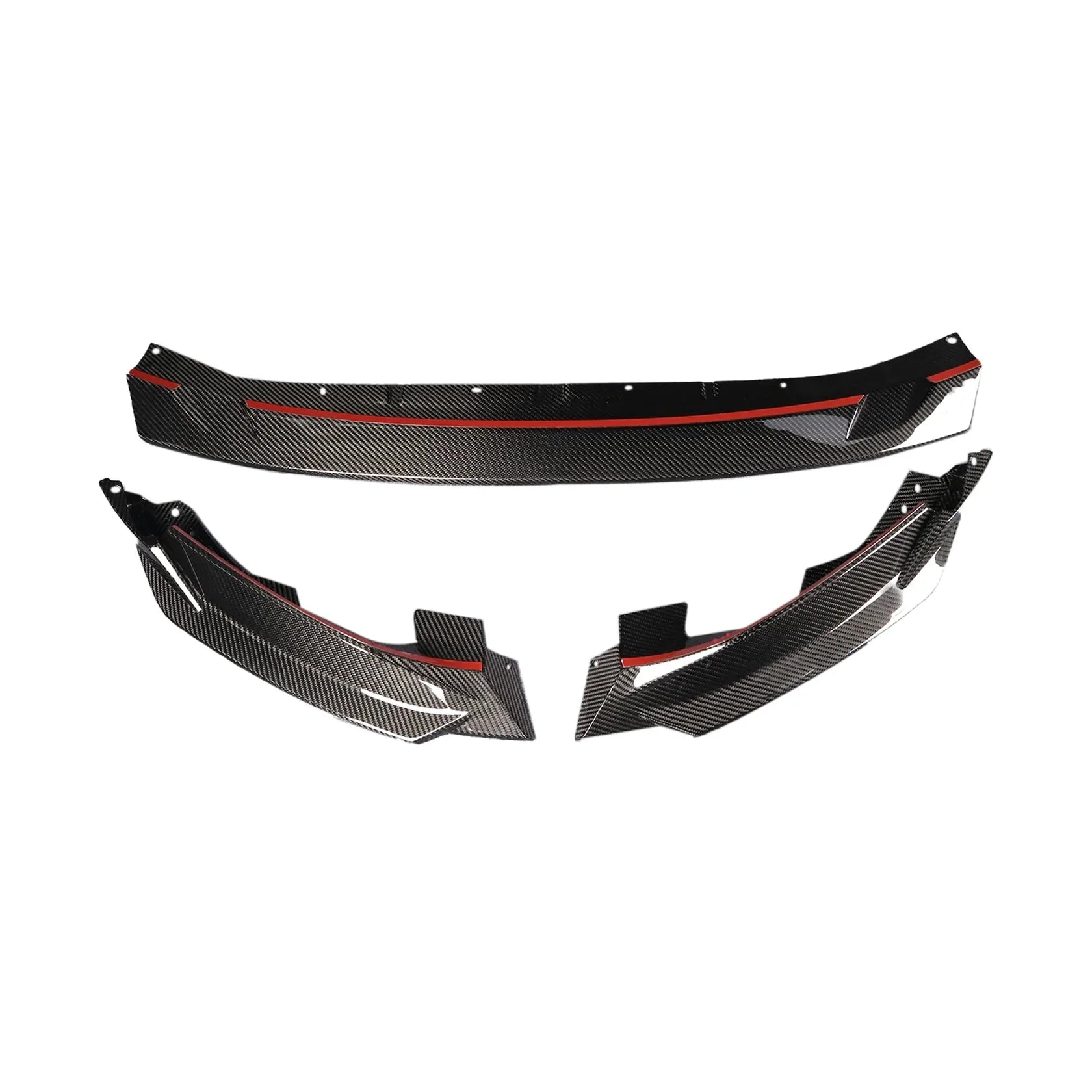Pre-Preg Dry Carbon Fiber Front Lip R- V2 Style - BMW G80 & G81 M3 / G82 & G83 M4
